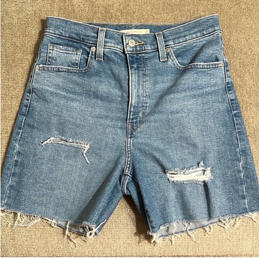 Levi’s High Waisted Mom Jean Denim Shorts